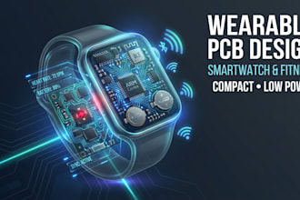 develop wearable electronics pcb for smartwatch and fitness tracking systems