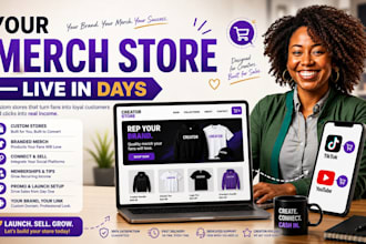 design and setup your fourthwall website, merch store, and print on demand store