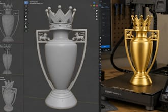 design custom 3d trophy, award models, medals stl for 3d printing, 3mf