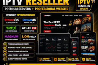 provide strong8k,dream4k,trex, atlaspro, magnum, lion, mega, reseller website