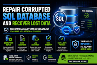 do backup corrupted sql database and recover lost data