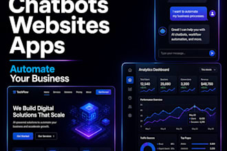 build ai chatbot, website or app for your business