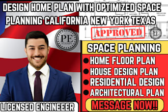 usa design home plan with optimized space planning california new york texas