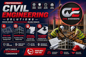 be your civil and structural engineer for structural design and calculations