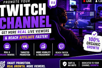promote twitch channel youtube live video promotion yt kick twitch live viewers