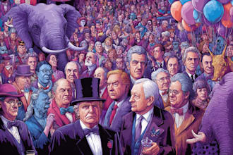 make visual satire of power clever political illustrations