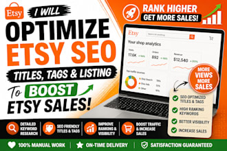 optimize etsy seo titles tags and listing to boost etsy sales