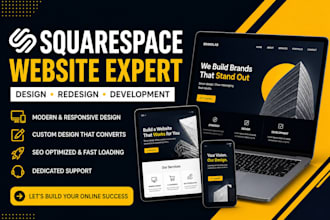develop squarespace website design or redesign squarespace