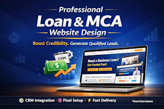 design business loan website insurance website mca website design mca loan lead