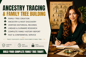 trace your ancestry and build your complete family tree