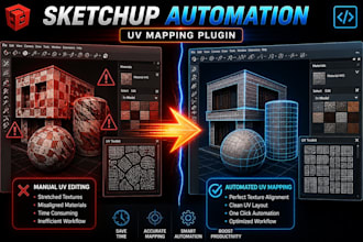 create custom sketchup ruby plugin automate uv mapping, optimize your workflow