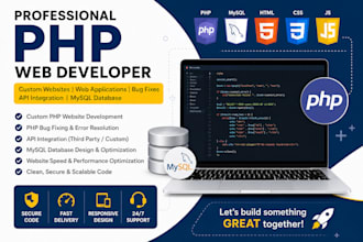 build custom PHP website