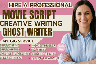 do movie script, screenplay, screenwriting, movie script writing, scriptwriter