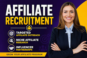 recruit targeted affiliates for your affiliate program