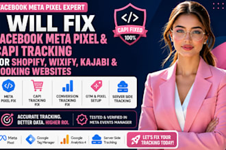 fix facebook meta pixel capi tracking for shopify wixify kajabi booking websites
