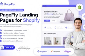 pagefly, pagefly landing page, shopify landing page, gempages, shogun