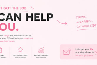 write your cover letter and CV
