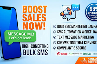 blast bulk SMS marketing and text message campaigns