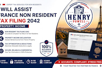assist france non resident tax filing 2042 property income