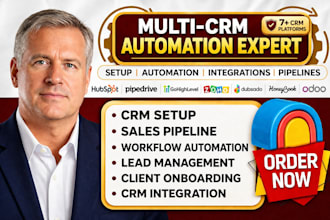 setup zoho CRM, hubspot, pipedrive, suitedash, honeybook, dubsado, odoo expert