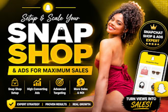 setup snapchat shop snapchat pinterest linkedin ads for sales