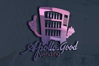 design vending machine wrap, logo, flyer and product catalog design