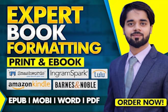 format your manuscript into a kindle ready ebook for KDP