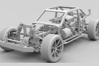 do 3d car modeling, 3d car, police car, rc car, blender car for 3d printing
