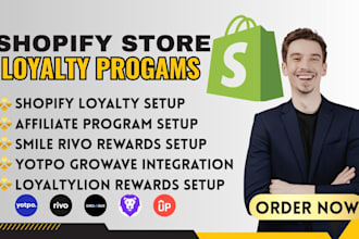 shopify loyalty rewards affiliate program smile rivo yopto growave loyaltylion