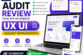 audit review your app or website UX UI suggest improvements
