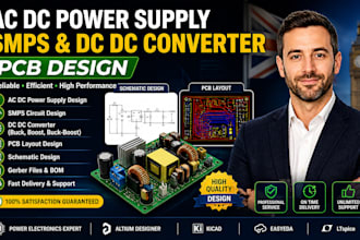 design ac dc power suppiy smps  dc dc converter pcb design
