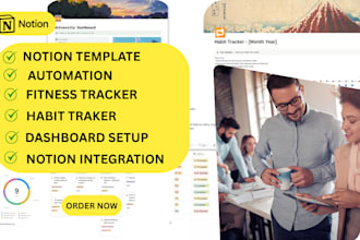 create a custom notion template and productive workspace