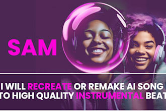recreate remake any ai song into high quality instrumental beat