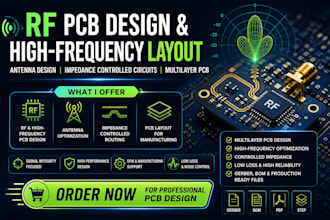 rf pcb design, high frequency pcb layout, antenna, controlled impedance circuit