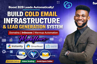 setup instantly ai cold email outreach campaign warmup domain n8n smartlead ai