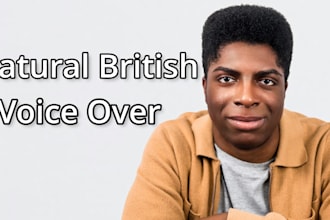 record a natural UK voice over for your video