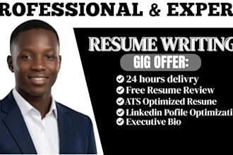 write ats resume executive CV and professional resume rewrite