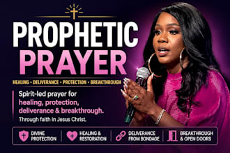 offer powerful prophetic prayer for healing, protection and deliverance