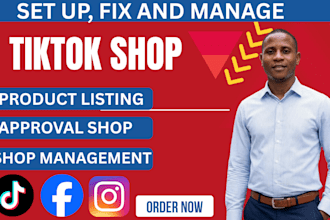 setup tiktok shop, instagram shop, facebook shop, to boost sales