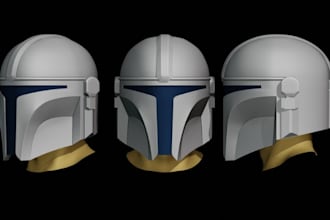 do 3d cosplay props model printable 3d helmet model 3d mask stl for 3d printing