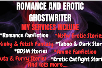 write nsfw erotic fanfiction kinky fantasy futa and intense dark romance story