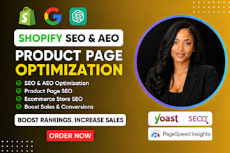 shopify seo shopify aeo product page optimization ecommerce