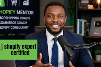 be your shopify mentor dropshipping coach ecommerce coach shopify consultant
