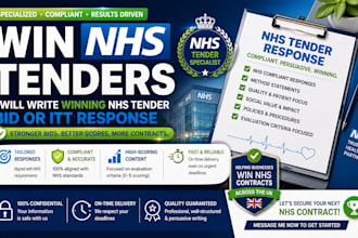 write winning nhs tender bid or itt response