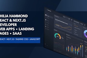 build your reactjs or nextjs web app or landing page