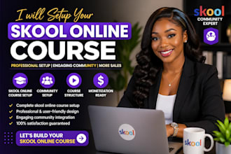 setup skool online course skool community skool membership course creation