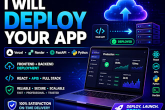 deploy your react, vite, fastapi or python app