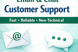 provide customer support via email and chat