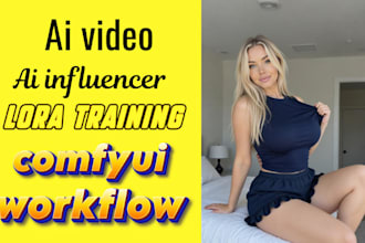 ai influencer ai model nsfw sfw flux sdxl loral training using comfyui workflow