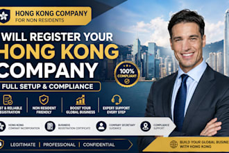 register your hong kong company for non residents with full setup and compliance